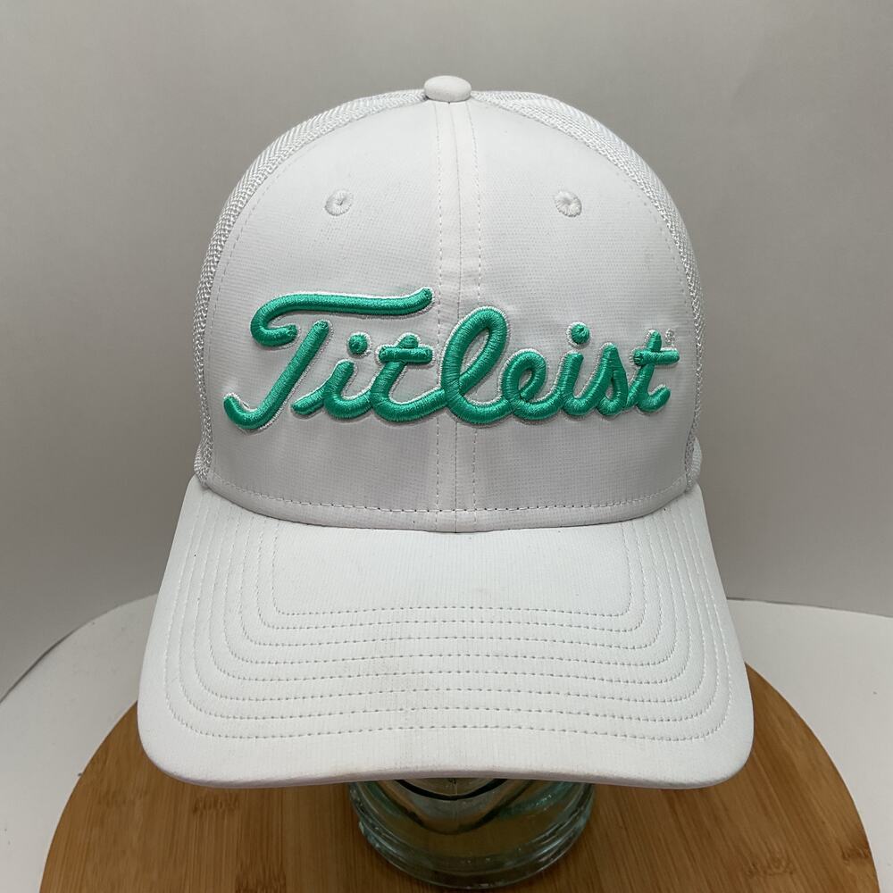 Titleist Pro V1 FJ New Era Caps White and Teal SM/MED
